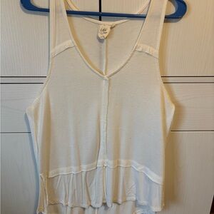 White Crow Cream Tank Top